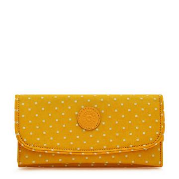 Kipling Money Land Printed Snap Wallet Wallets Soft Dot Yellow | AU 2184BE